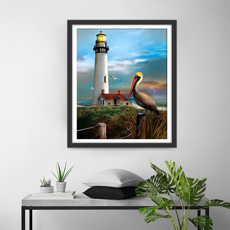 Phare et Pelican Broderie Diamant