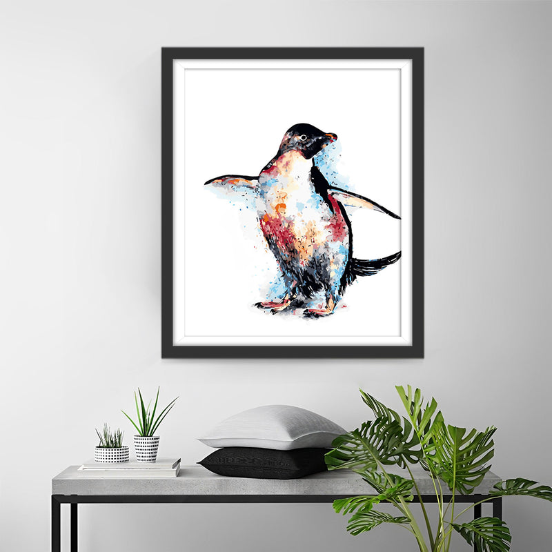 Pingouin Dansant Broderie Diamant