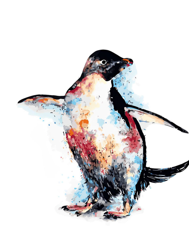 Pingouin Dansant Broderie Diamant