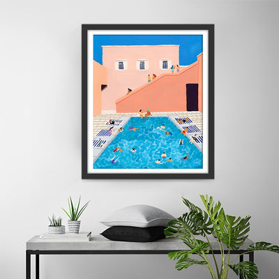 Piscine Exterieure Broderie Diamant