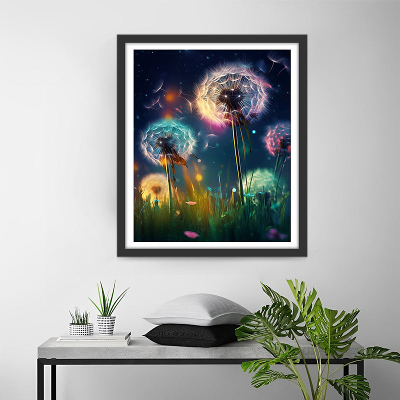 Pissenlit la Nuit Broderie Diamant