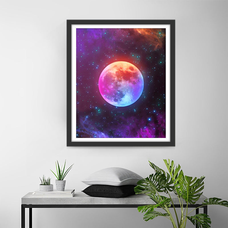 Pleine Lune Violette Broderie Diamant