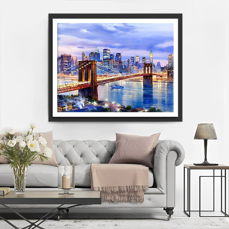 Pont de Brooklyn Broderie Diamant