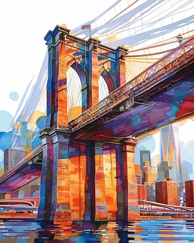 Pont de Brooklyn Broderie Diamant