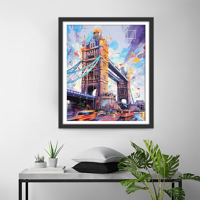 Pont de Londres en Pop Art Broderie Diamant