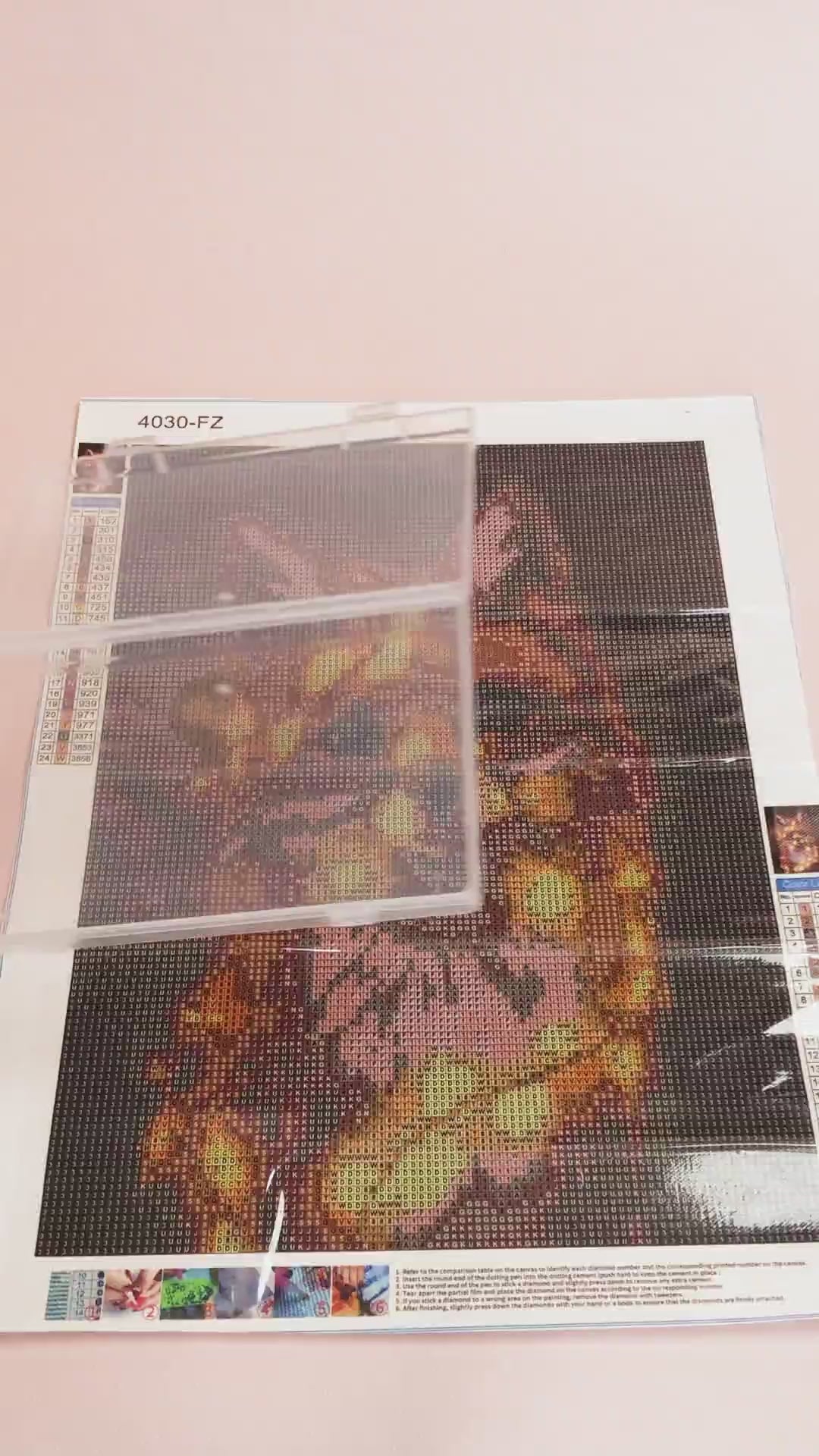 Renard Lumineux Broderie Diamant