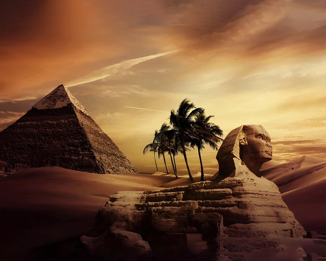 Pyramides egyptiennes Broderie Diamant