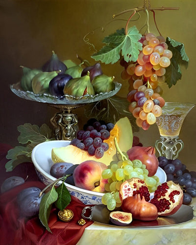 Raisins et Figues Broderie Diamant