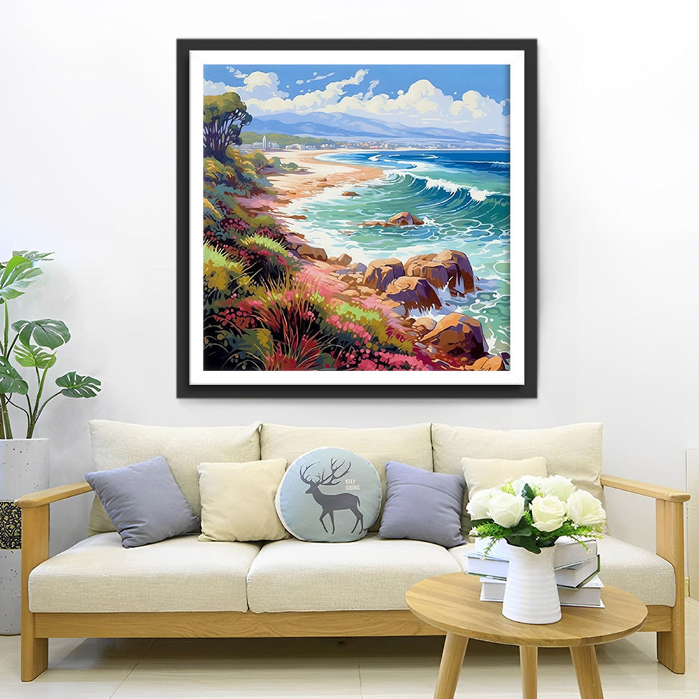 Recifs sur la Côte Broderie Diamant