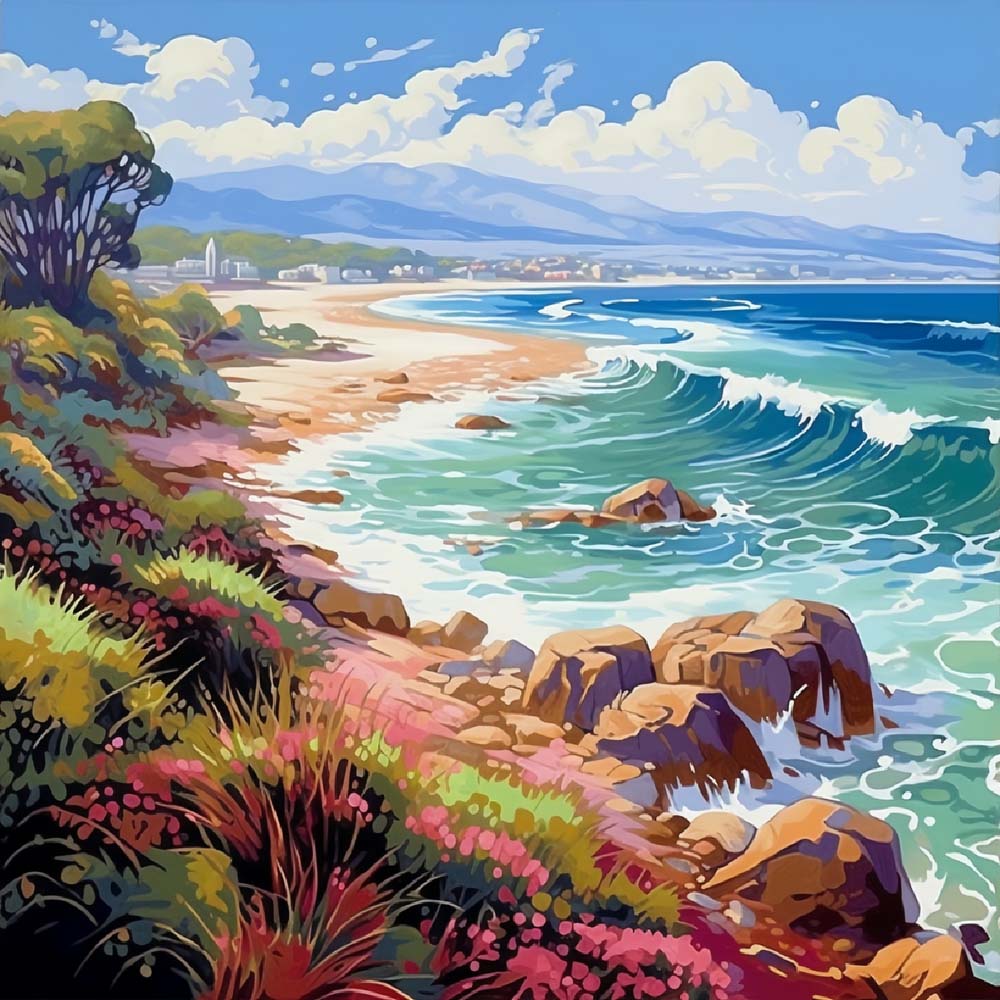 Recifs sur la Côte Broderie Diamant