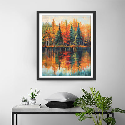 Reflet des Bois d’Automne Broderie Diamant
