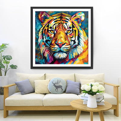 Regard du Tigre Broderie Diamant