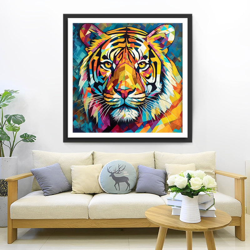 Regard du Tigre Broderie Diamant
