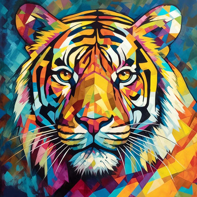 Regard du Tigre Broderie Diamant