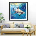 Requin dans la Mer Broderie Diamant