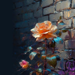 Rose Champagne dans le Coin Broderie Diamant