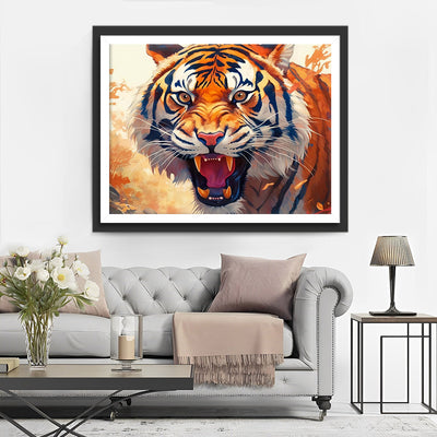 Rugissement du Tigre Broderie Diamant