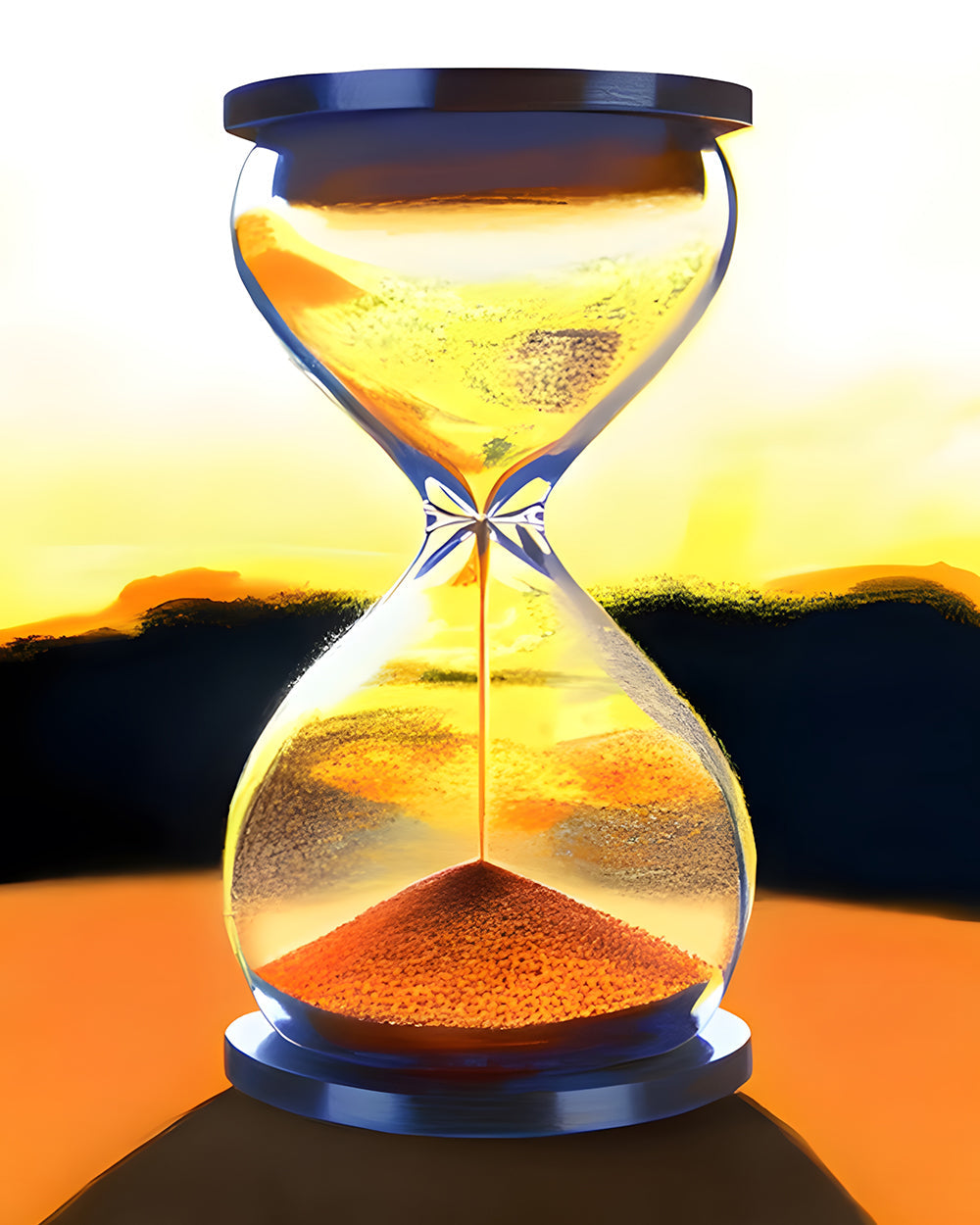 Sablier au Crepuscule Broderie Diamant