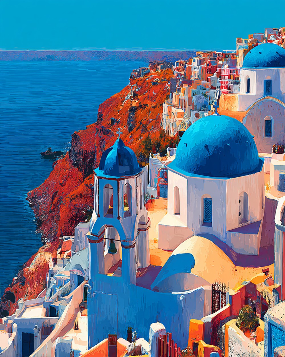 Santorini Broderie Diamant