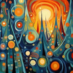 Sapin de Noël Abstrait Broderie Diamant