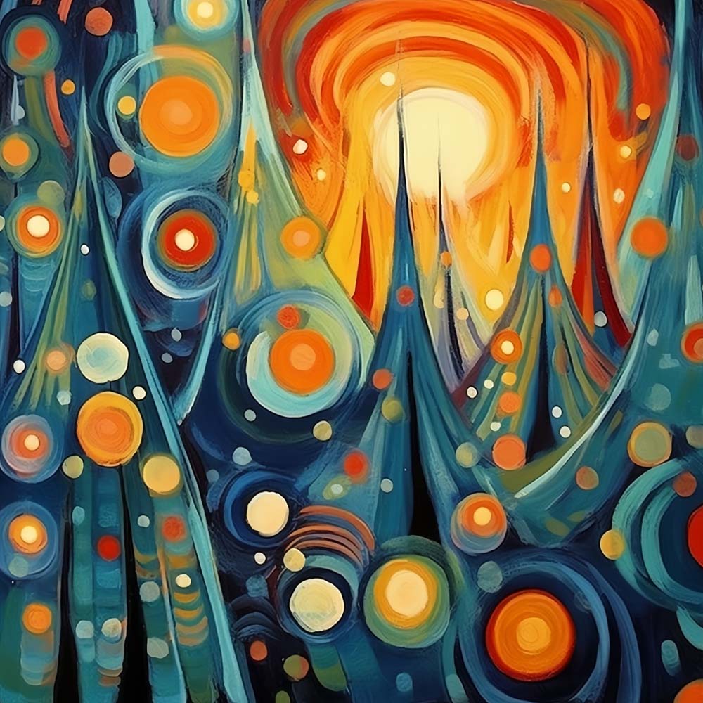 Sapin de Noël Abstrait Broderie Diamant