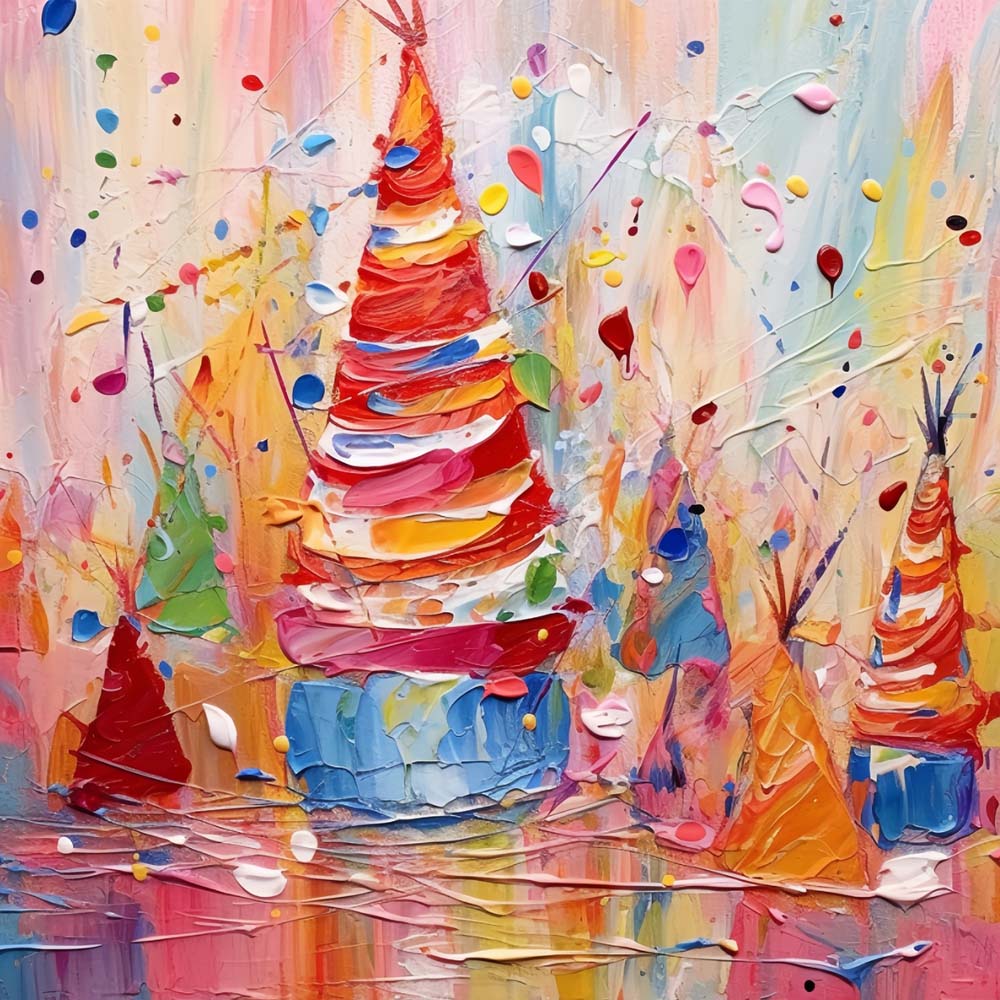 Sapin de Noël Coloré Broderie Diamant