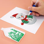Scène de Noël Festive 12 Pièces – Kit de Broderie Diamant Mini