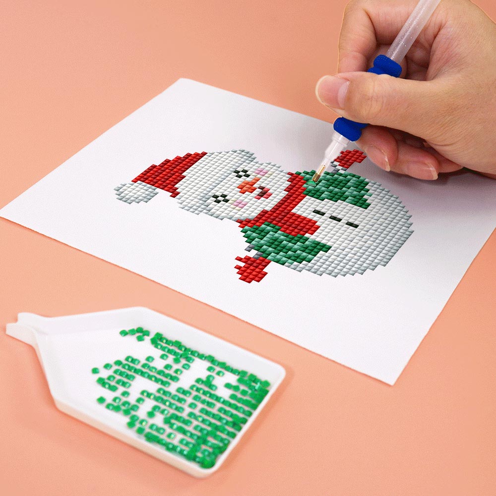 Scène de Noël Festive 12 Pièces – Kit de Broderie Diamant Mini