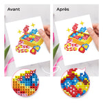 Scène de Noël Festive 12 Pièces – Kit de Broderie Diamant Mini