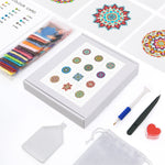 Série Mandala 12 Pièces – Kit de Broderie Diamant Mini