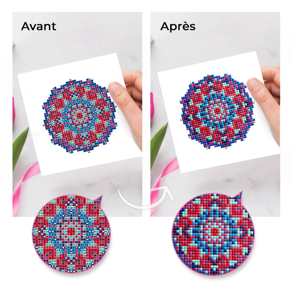 Série Mandala 12 Pièces – Kit de Broderie Diamant Mini
