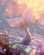 Sirène Rose Étincelante Broderie Diamant