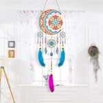 Soleil et Lune Kit de Broderie Diamant 2D Plate - Attrape-rêve à Suspendre