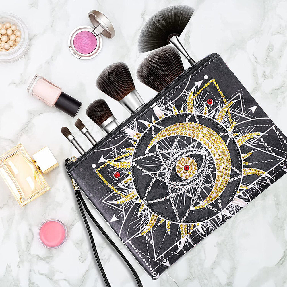 Soleil, Lune et Étoiles Broderie Diamant Sac Poignet