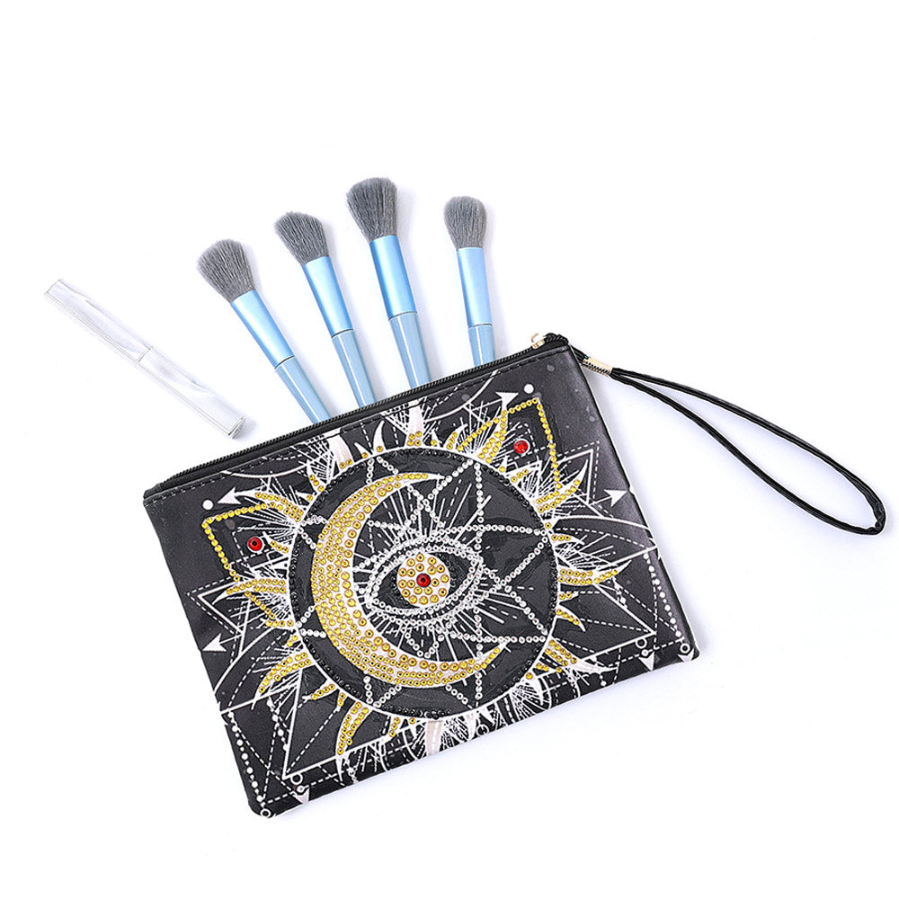 Soleil, Lune et Étoiles Broderie Diamant Sac Poignet