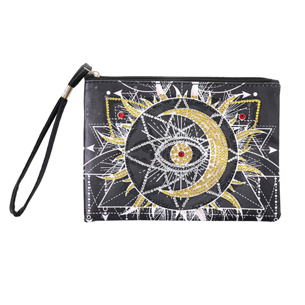 Soleil, Lune et Étoiles Broderie Diamant Sac Poignet