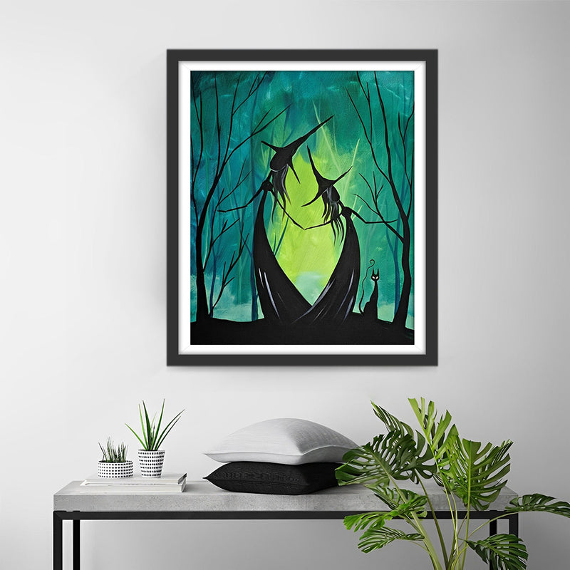 Sorcières dans la Forêt Broderie Diamant