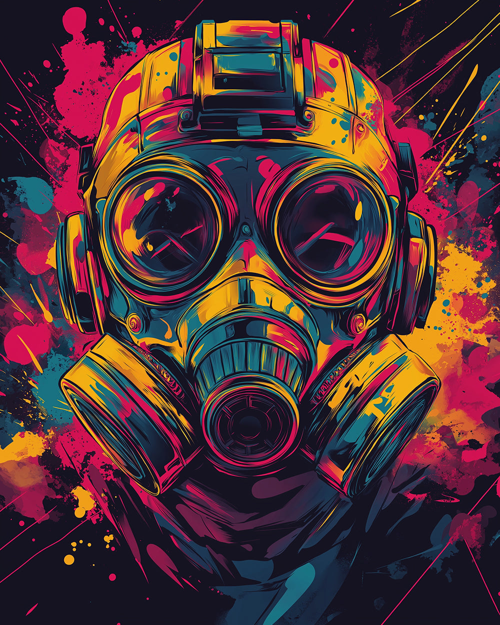 Space Marine avec Masque à Gaz Broderie Diamant