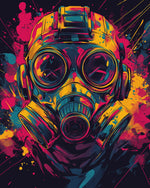 Space Marine avec Masque à Gaz Broderie Diamant