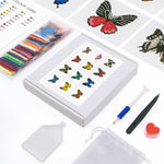 Spécimens de Papillons 12 Pièces – Kit de Broderie Diamant Mini