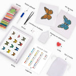 Spécimens de Papillons 12 Pièces – Kit de Broderie Diamant Mini
