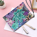 Succulentes Vigoureuses Broderie Diamant Sac Poignet