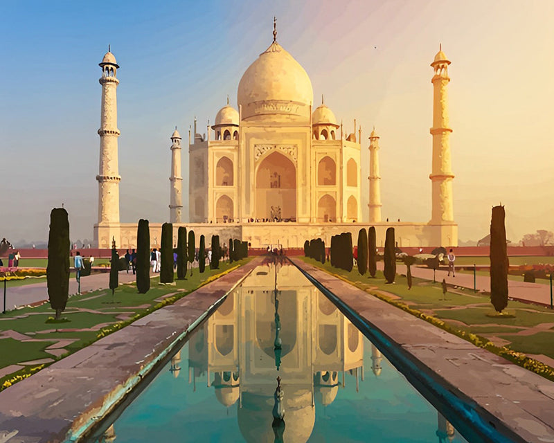 Taj Mahal Broderie Diamant