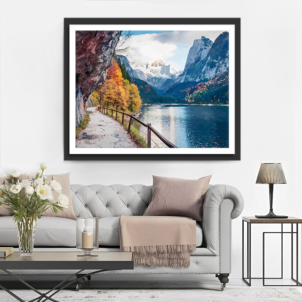 Telepherique de Montagne Broderie Diamant