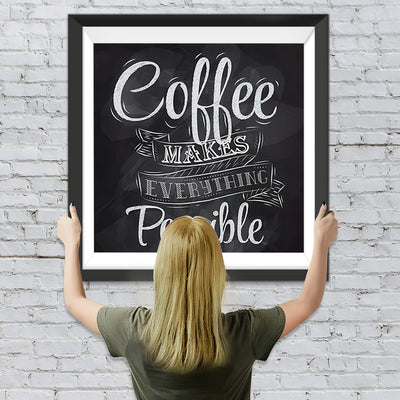 Texte Café Broderie Diamant