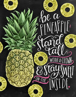 Texte d'Ananas Broderie Diamant