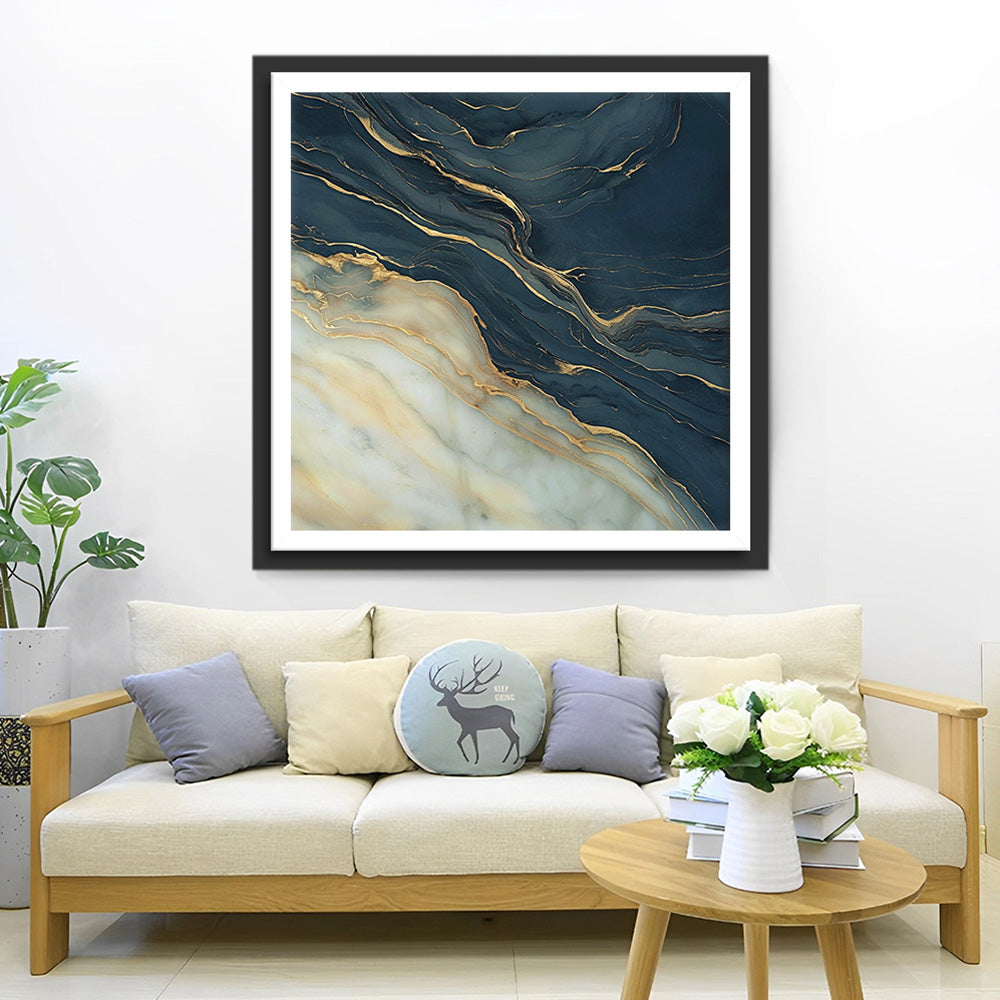 Texture Abstraite de Marbre Broderie Diamant