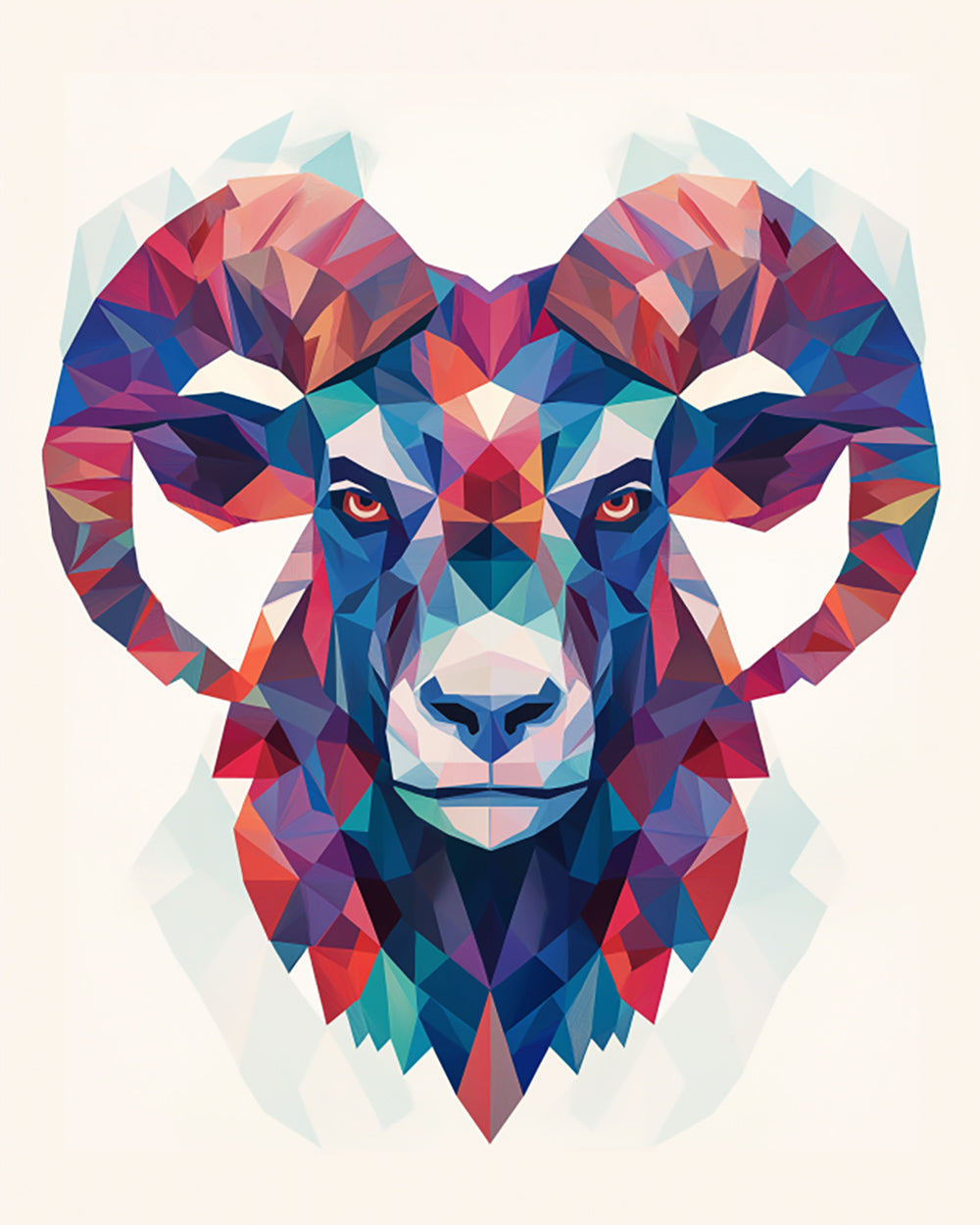 Totem d'Antilope Coloré Broderie Diamant