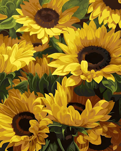 Tournesols Animés Broderie Diamant