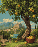 Un Citronnier Luxuriant Broderie Diamant